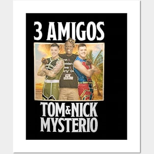 R-Truth Tom & Nick Mysterio The 3 Amigos Posters and Art